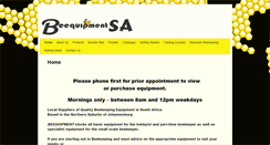 Desktop Screenshot of beequip.co.za